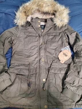 YMI Wonen's Fleeze Lined Winter Parka, Size: Large